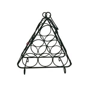 Green Metal Wine Rack 